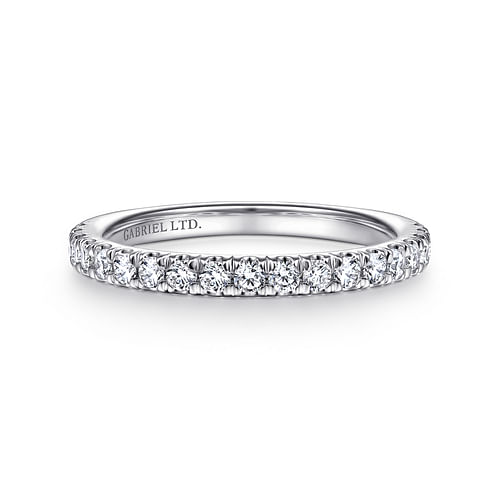 18K White Gold Matching Wedding Band