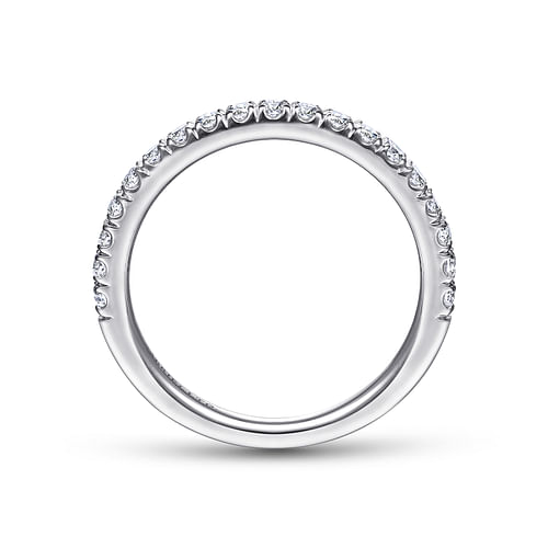 18K White Gold Matching Wedding Band