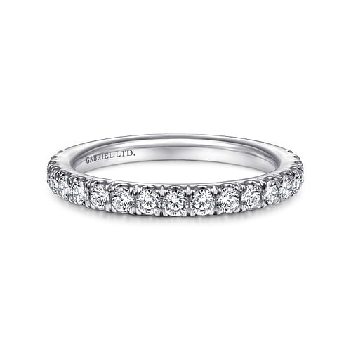 18K White Gold Matching Wedding Band