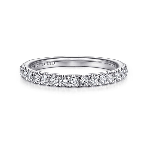 18K White Gold Matching Wedding Band