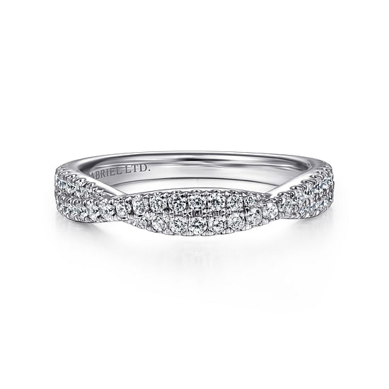 Gabriel - 18K White Gold Matching Wedding Band