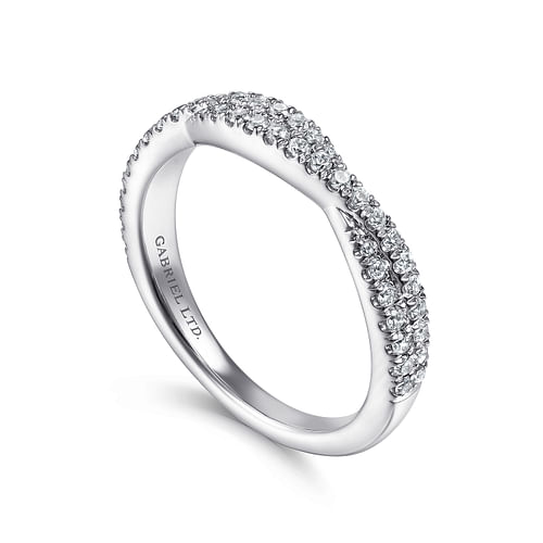 18K White Gold Matching Wedding Band