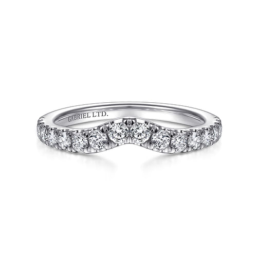 18K White Gold Matching Wedding Band