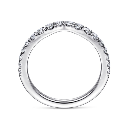 18K White Gold Matching Wedding Band