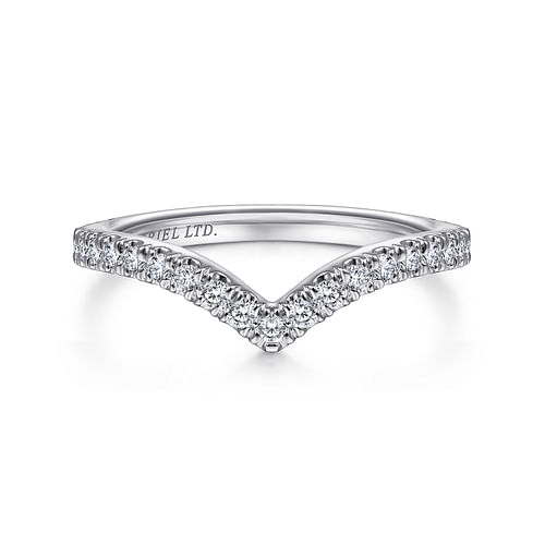 18K White Gold Matching Wedding Band