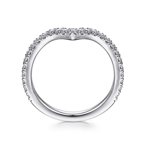 18K White Gold Matching Wedding Band