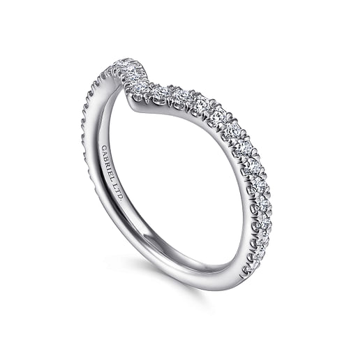 18K White Gold Matching Wedding Band