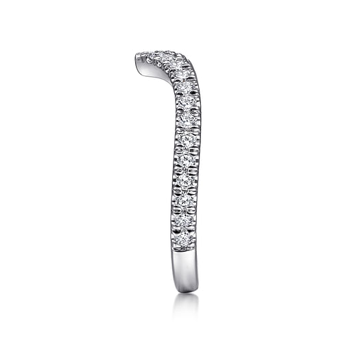 18K White Gold Matching Wedding Band