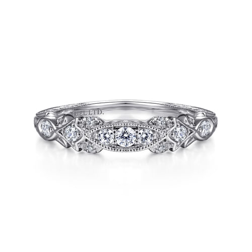 18K White Gold Matching Wedding Band