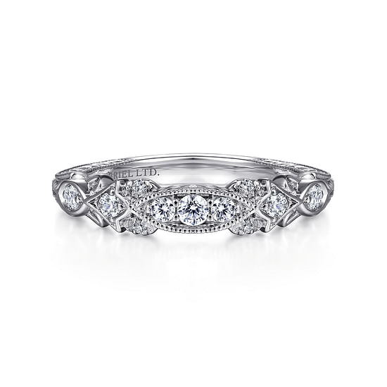 Gabriel - 18K White Gold Matching Wedding Band