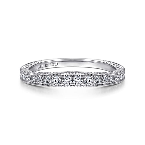 18K White Gold Matching Wedding Band