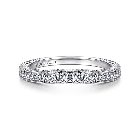 Gabriel - 18K White Gold Matching Wedding Band