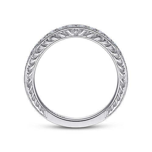 18K White Gold Matching Wedding Band