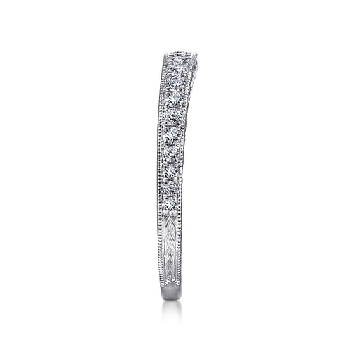 18K White Gold Matching Wedding Band