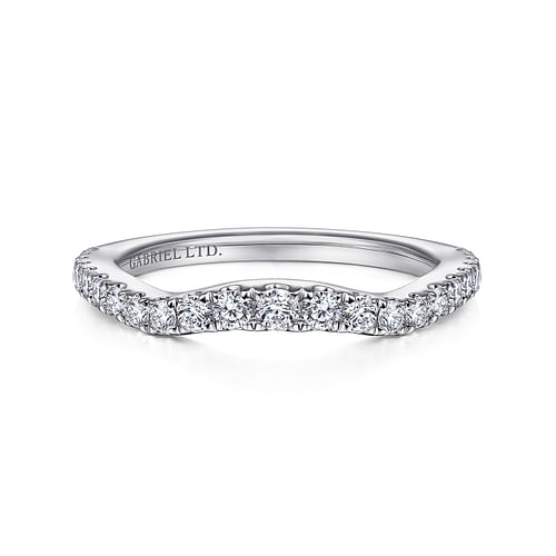 18K White Gold Matching Wedding Band