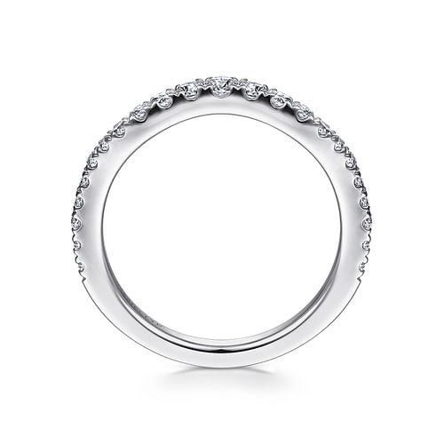 18K White Gold Matching Wedding Band