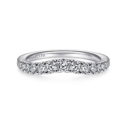 18K White Gold Matching Wedding Band