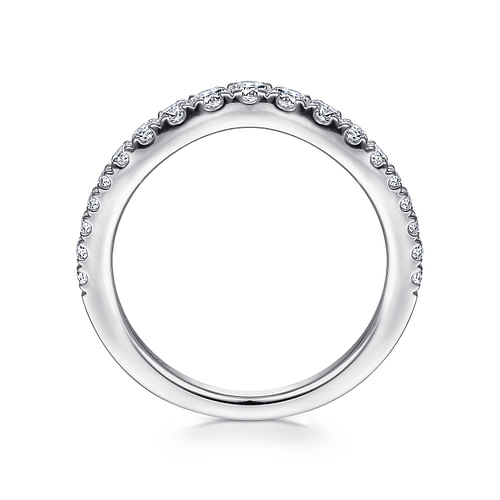 18K White Gold Matching Wedding Band