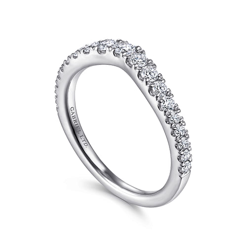 18K White Gold Matching Wedding Band