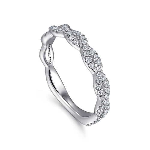 18K White Gold Matching Wedding Band