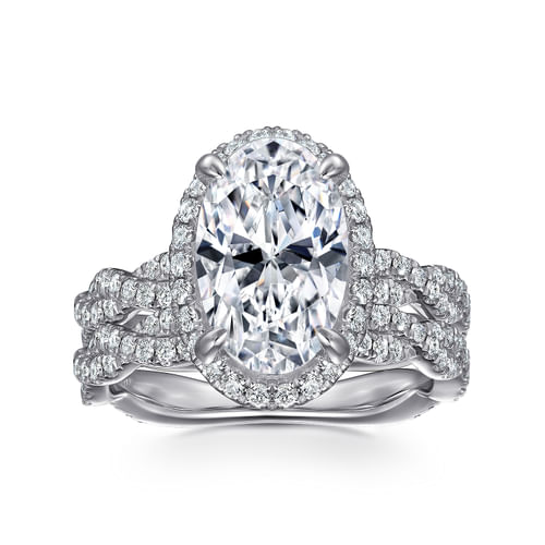 18K White Gold Matching Wedding Band