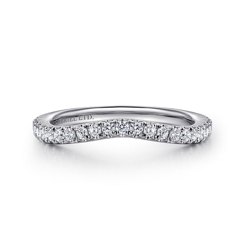 18K White Gold Matching Wedding Band