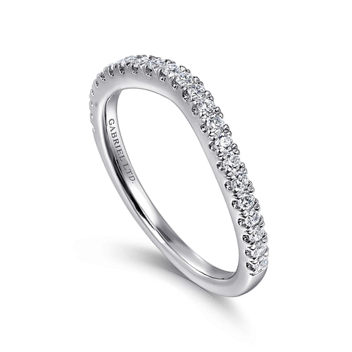 18K White Gold Matching Wedding Band
