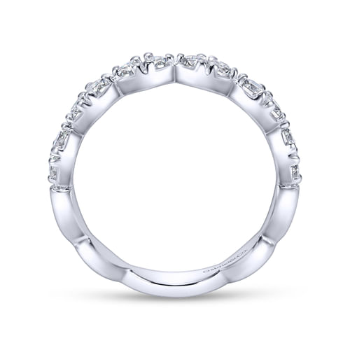 18K White Gold Matching Wedding Band