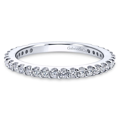 18K White Gold Matching Wedding Band