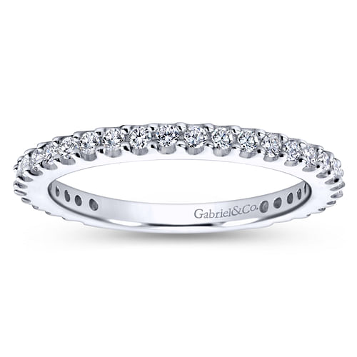 18K White Gold Matching Wedding Band