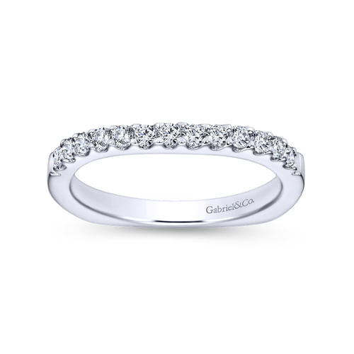 18K White Gold Matching Wedding Band