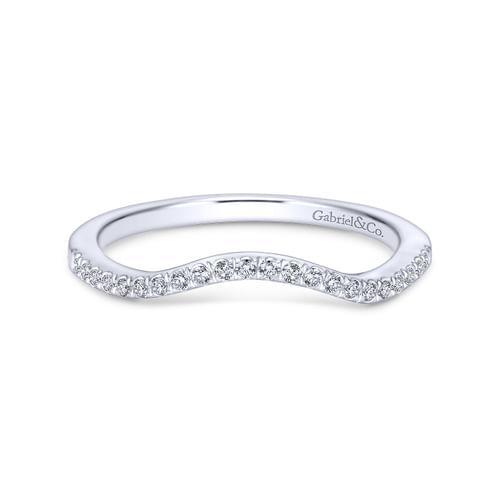 18K White Gold Matching Wedding Band