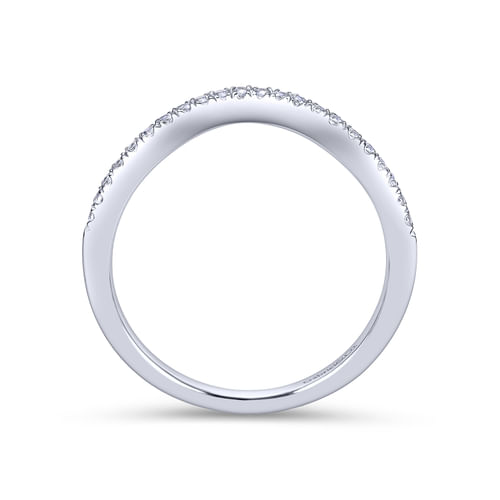 18K White Gold Matching Wedding Band
