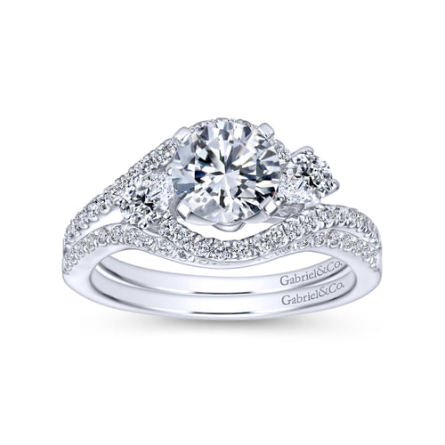 18K White Gold Matching Wedding Band