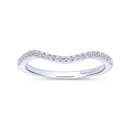 18K White Gold Matching Wedding Band