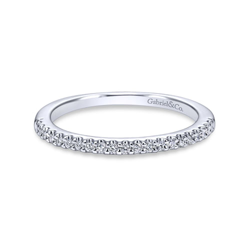 18K White Gold Matching Wedding Band