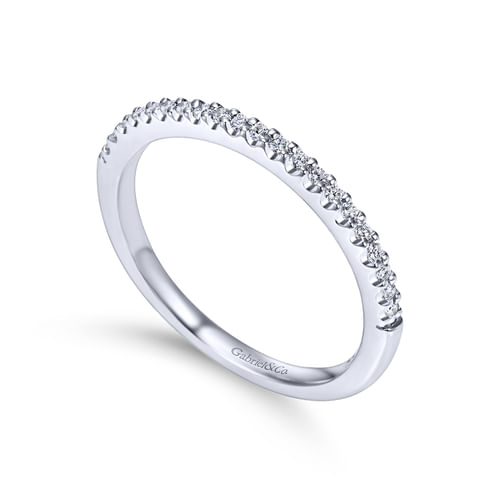 18K White Gold Matching Wedding Band