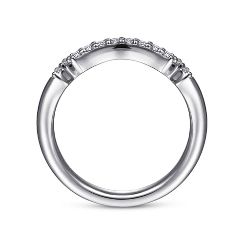 18K White Gold Matching Wedding Band