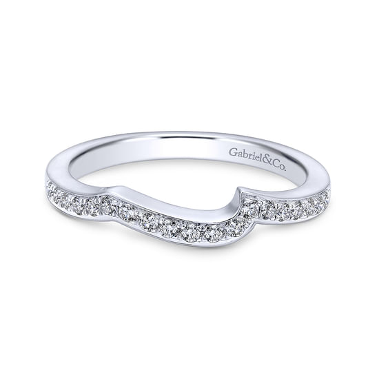 Gabriel - 18K White Gold Matching Wedding Band