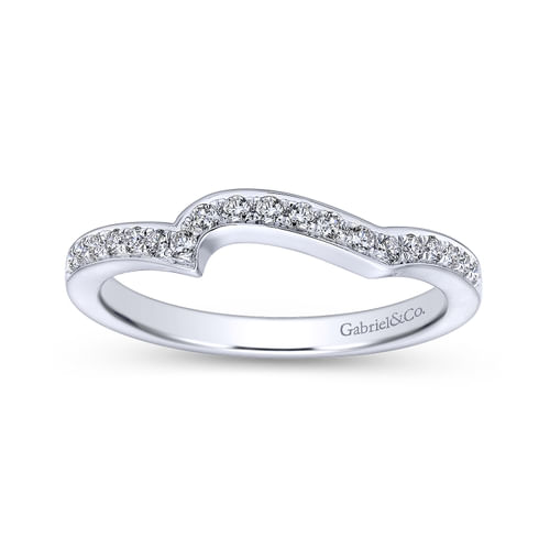 18K White Gold Matching Wedding Band