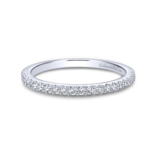 18K White Gold Matching Wedding Band