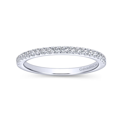 18K White Gold Matching Wedding Band