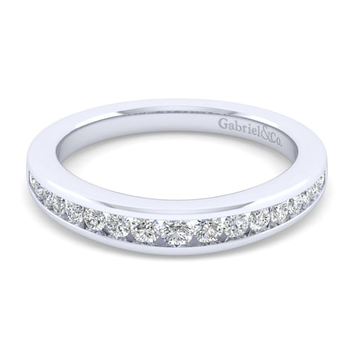 18K White Gold Matching Wedding Band