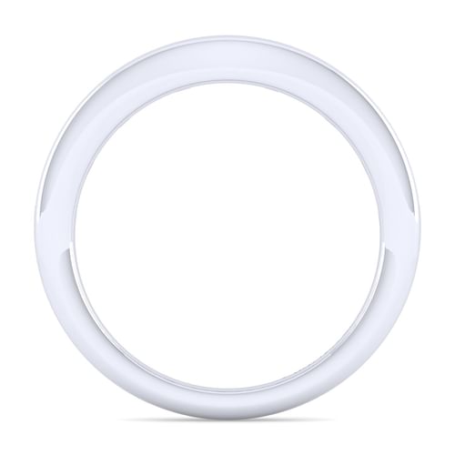 18K White Gold Matching Wedding Band