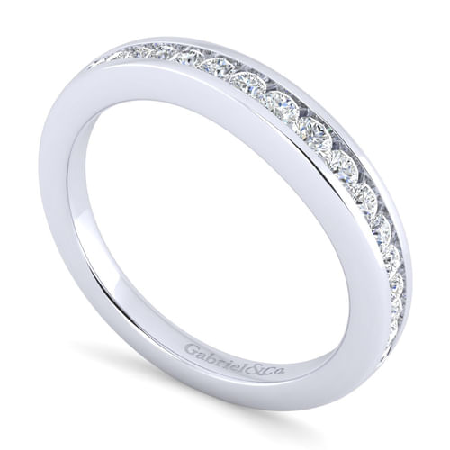 18K White Gold Matching Wedding Band