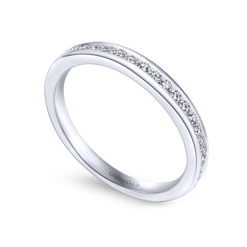 18K White Gold Matching Wedding Band