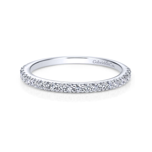 18K White Gold Matching Wedding Band