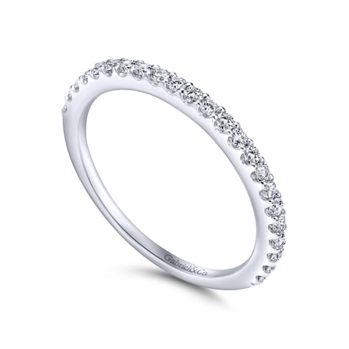 18K White Gold Matching Wedding Band