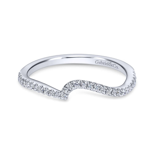 18K White Gold Matching Wedding Band