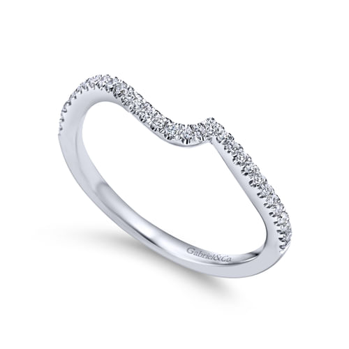 18K White Gold Matching Wedding Band